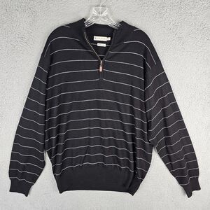 Peter Millar Sweater Men XL Merino Wool Knit Long Sleeve Quarter Zip